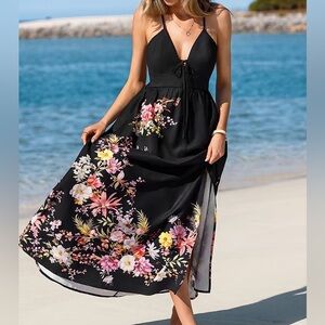 NWT Cupshe No Explanation Floral Maxi Dress